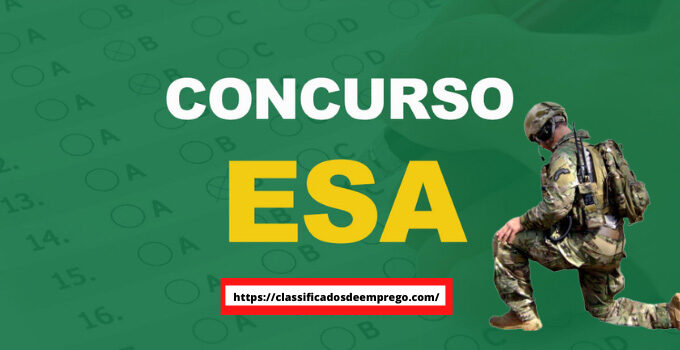 Edital do concurso ESA é publicado com 1.100 vagas; Veja detalhes
