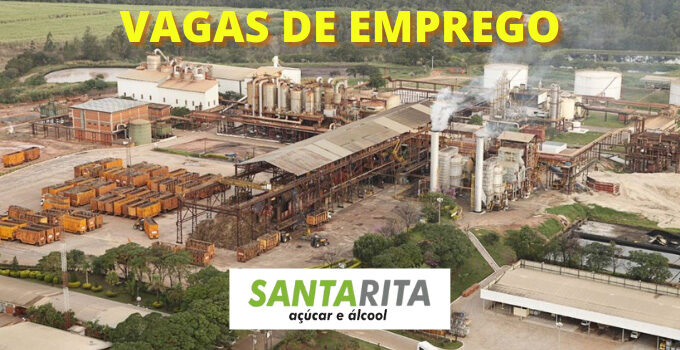 Usina Santa Rita está com 260 vagas de emprego em aberto; Veja cargos disponíveis