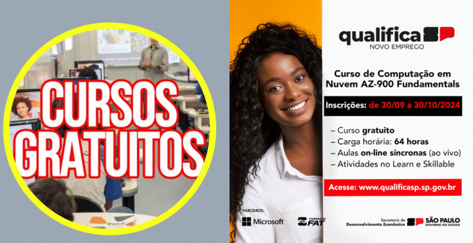 Curso Gratuito em Computação em Nuvem: Governo de SP e Microsoft Abrem Inscrições